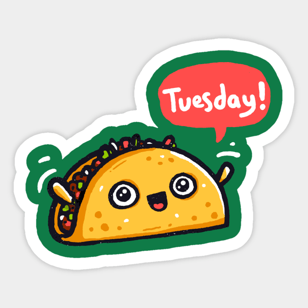 Tuesdays Sticker by Walmazan